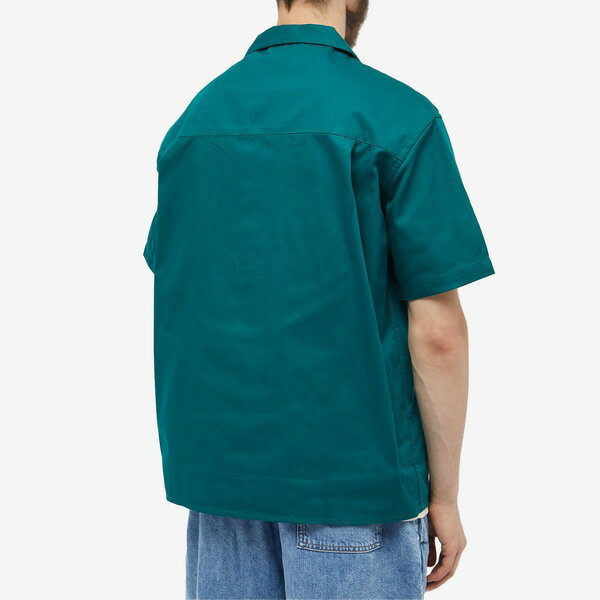 ドロールドムッシュ メンズ シャツ トップス Dr´le de Monsieur Embroidered Vacation Shirt Green 3