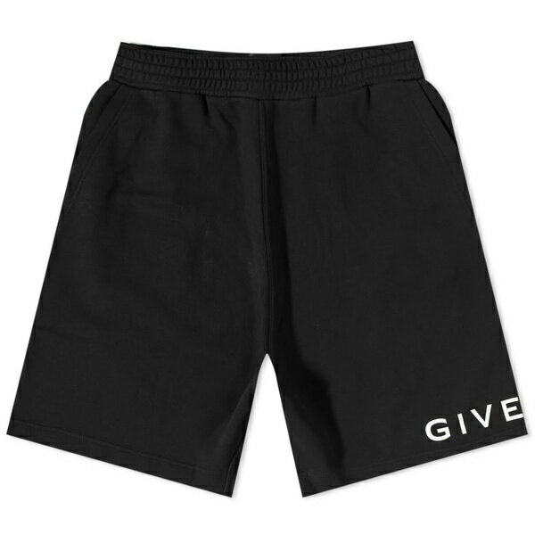 ジバンシー メンズ カジュアルパンツ ボトムス Givenchy Logo Sweat Shorts Black