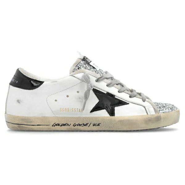 Golden Goose ゴールデングース レディース スニーカー 【Golden Goose Super-Star】 サイズ EU_39(25cm) White Black Silver Glitter (Women's)