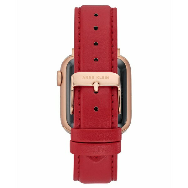 アンクライン レディース 腕時計 アクセサリー Women s Red Apple Leather Band Compatible with 42/44/45/Ultra/Ultra 2 Apple Watch Red