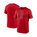 ナイキ レディース Tシャツ トップス Men's Red Los Angeles Angels Big and Tall Logo Legend Performance T-shirt Red