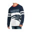  ǥ T ȥåץ Men's Navy, White New England Patriots Halftime Long Sleeve T-shirt Navy, White