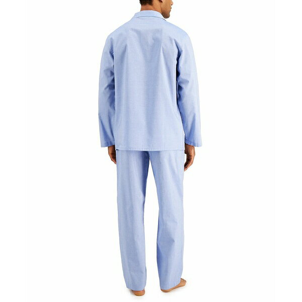 楽天astyクラブルーム メンズ ドレスシューズ シューズ Men's 2-Pc. Solid Oxford Pajama Set, Created for Macy's Blue White