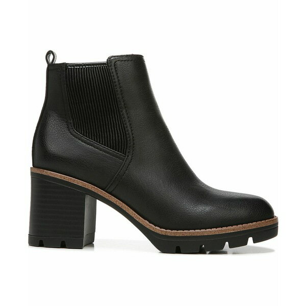 ナチュライザー レディース ブーツ シューズ Madalynn-Gore Lug Sole Booties Black Faux Leather