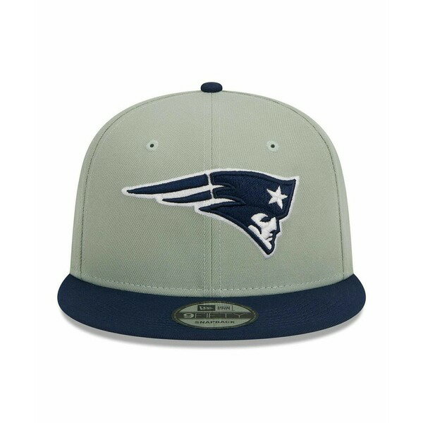 ニューエラ レディース 帽子 アクセサリー Men's Green, Navy New England Patriots 2-Tone Color Pack 9FIFTY Snapback Hat Green, Navy 1