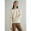 スコッチアンドソーダ レディース パーカー・スウェットシャツ アウター FUZZY CREW NECK - Jumper - sand melange