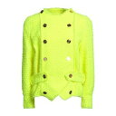 【送料無料】 バルマン レディース ジャケット&ブルゾン アウター Blazers Yellow