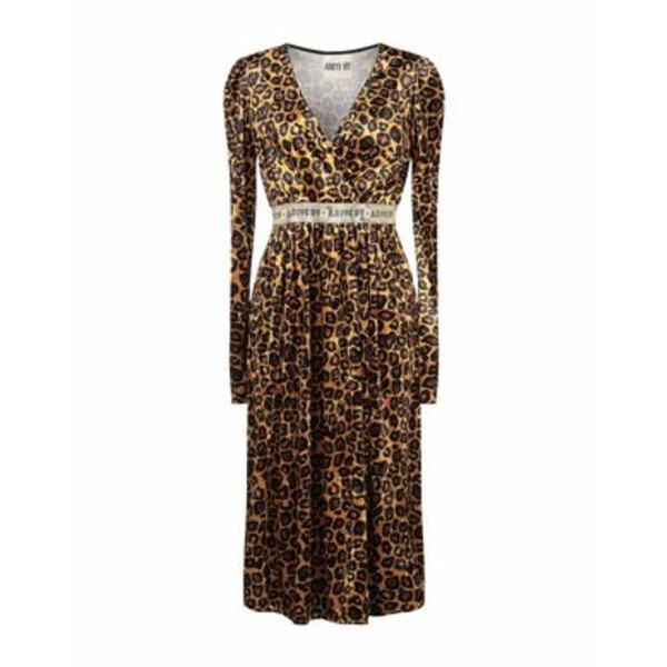 【送料無料】 アニエバイ レディース ワンピース トップス Midi dresses Yellow