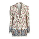 【送料無料】 エトロ レディース ジャケット&ブルゾン アウター Blazers White