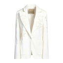 【送料無料】 エリー サーブ レディース ジャケット&ブルゾン アウター Blazers White