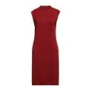 【送料無料】 インセンティブ レディース ワンピース トップス Midi dresses Red