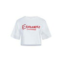 【送料無料】 エルマンノ フィレンツェ レディース カットソー トップス T-shirts White