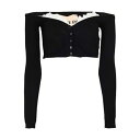 【送料無料】 アニエバイ レディース カーディガン アウター Cardigans Black