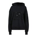 GCDS ジーシーディーエス パーカー・スウェットシャツ アウター レディース Sweatshirts Black