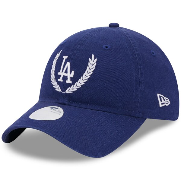 j[G fB[X Xq ANZT[ Los Angeles Dodgers New Era Women's Leaves 9TWENTY Adjustable Hat Royal