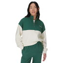 スウェッティベティ レディース パーカー・スウェットシャツ アウター Revive Crop Half Zip Glade Green Colour Block