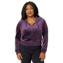 ジューシークチュール レディース パーカー・スウェットシャツ アウター Classic Juicy Hoodie With Back Bling Plum