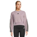 アディダス レディース パーカー・スウェットシャツ アウター Future Icons 3-Stripes Sweatshirt Preloved Fig