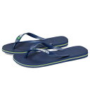 ハワイアナス メンズ サンダル シューズ Brazil Logo Flip Flop Sandal Navy Blue
