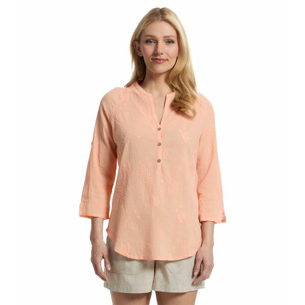 ロイヤルロビンズ レディース シャツ トップス Oasis Tunic II 3/4 Sleeve Pacific Sunset
