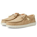 ヘイデュード メンズ スリッポン・ローファー シューズ Wally Elevated Basics Khaki/White