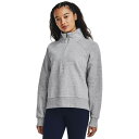 アンダーアーマー レディース パーカー・スウェットシャツ アウター Rival Fleece 1/2 Zip Mod Gray Light Heather/Wh...