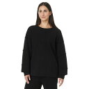 モッドドック レディース パーカー・スウェットシャツ アウター Long Sleeve Seamed Boxy Sweatshirt Black Black