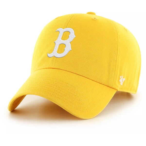 フォーティーセブン レディース 帽子 アクセサリー '47 Adult Boston Red Sox Gold Clean Up Adjustable Hat -