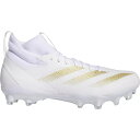 アディダス メンズ サッカー スポーツ adidas Men's adizero Impact Football Cleats White/Gold