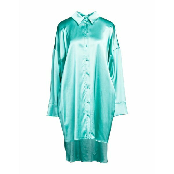 【送料無料】 エムエスジイエム レディース ワンピース トップス Mini dresses Turquoise