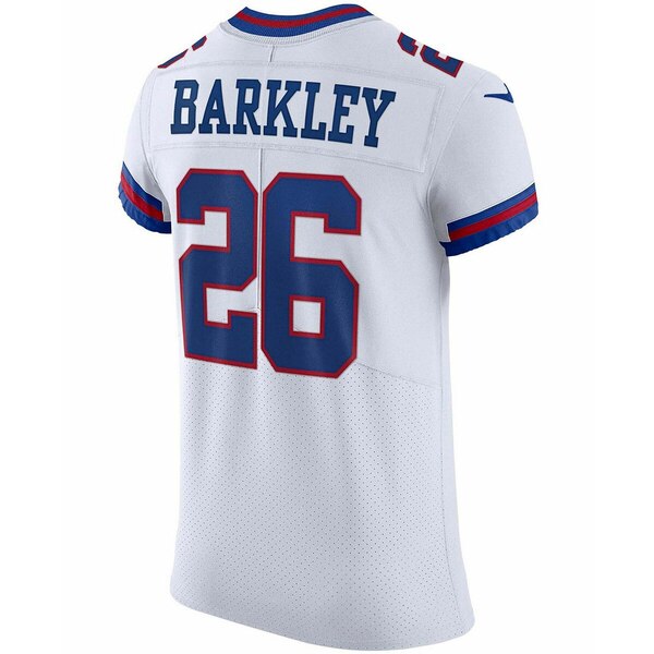 ナイキ メンズ カットソー トップス Men's Saquon Barkley White New York Giants Vapor Elite Player Jersey White