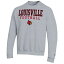 ԥ  ѡåȥ  Louisville Cardinals Champion Football Stacked Pullover Sweatshirt Heather Gray