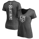 t@ieBNX fB[X TVc gbvX Los Angeles Kings Fanatics Branded Women's Personalized One Color VNeck TShirt Heathered Charcoal