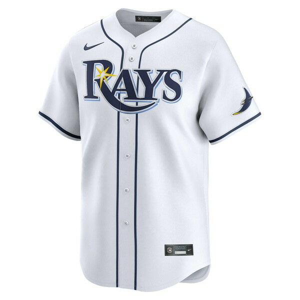 ナイキ メンズ ユニフォーム トップス Ryan Pepiot Tampa Bay Rays Nike Home Limited Player Jersey White