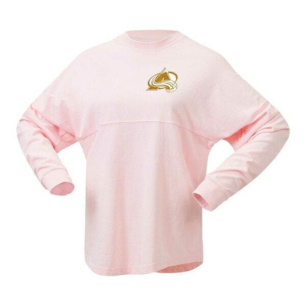 t@ieBNX fB[X TVc gbvX Colorado Avalanche Fanatics Branded Women's Spirit Jersey Long Sleeve TShirt Pink