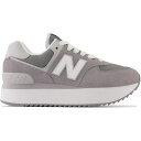 New Balance ニューバランス レディース スニーカー 【New Balance 574 Plus】 サイズ US_8W(25cm) Shadow Grey (Women's)