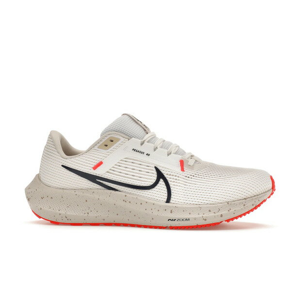 Nike ナイキ メンズ スニーカー 【Nike Air Zoom Pegasus 40 White Obsidian】 サイズ US_8.5(26.5cm) White/Light Orewood Brown/Phantom/Obsidian