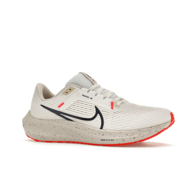 Nike ナイキ メンズ スニーカー 【Nike Air Zoom Pegasus 40 White Obsidian】 サイズ US_8.5(26.5cm) White/Light Orewood Brown/Phantom/Obsidian