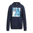 DANIELE ALESSANDRINI HOMME ダニエレ アレッサンドリー二 パーカー・スウェットシャツ アウター メンズ Sweatshirts Navy blue