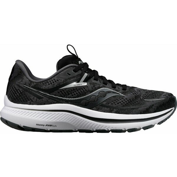 サッカニー メンズ ランニング スポーツ Saucony Men's Omni 21 Running Shoes Black/White