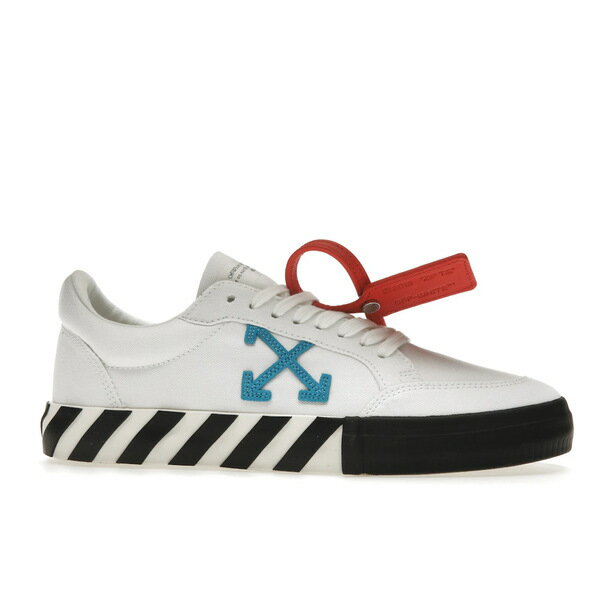 OFF-WHITE オフホワイト メンズ スニーカー 【OFF-WHITE Vulcanized Low White Teal Canvas】 サイズ US_M_13 White