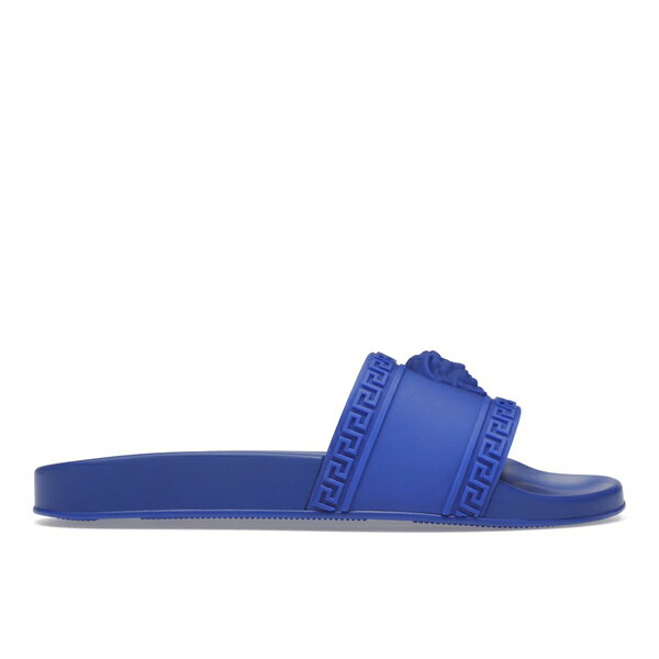 Versace ヴェルサーチ メンズ スニーカー 【Versace Palazzo Slides Blue】 サイズ US_10(28.0cm) Blue