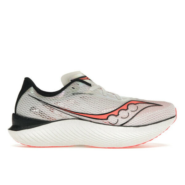 Saucony サッカニー メンズ スニーカー 【Saucony Endorphin Pro 3 White Vizi Red】 サイズ US_7.5(25.5cm) White/Black/ViziRed