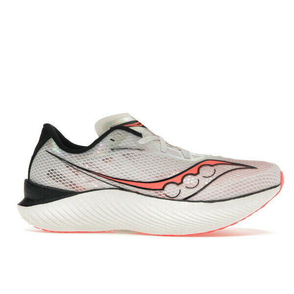Saucony サッカニー メンズ スニーカー 【Saucony Endorphin Pro 3 White Vizi Red】 サイズ US_7.5(25.5cm) White/Black/ViziRed