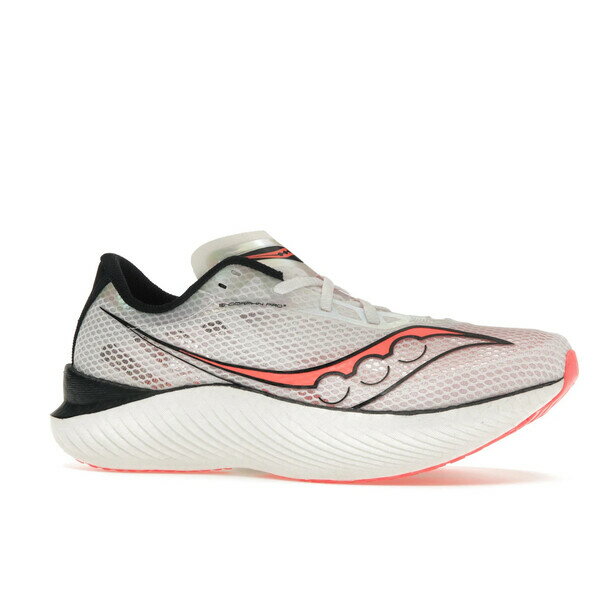 Saucony サッカニー メンズ スニーカー 【Saucony Endorphin Pro 3 White Vizi Red】 サイズ US_7.5(25.5cm) White/Black/ViziRed