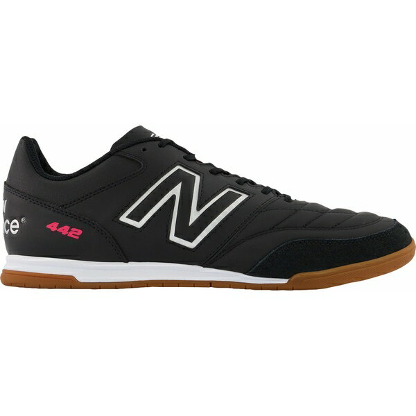 j[oX Y TbJ[ X|[c New Balance Men's 442 V2 Team Indoor Soccer Shoes Black/White