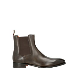 【送料無料】 サントーニ メンズ ブーツ シューズ Ankle boots Dark brown