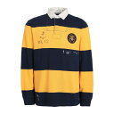 ラルフローレン 【送料無料】 ラルフローレン メンズ パーカー・スウェットシャツ アウター CLASSIC FIT STRIPED JERSEY RUGBY SHIRT Navy blue