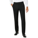 トミー ヒルフィガー メンズ カジュアルパンツ ボトムス Men's Modern-Fit Flex Stretch Black Tuxedo Pants Black