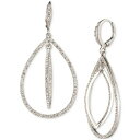 ジバンシー レディース ピアス＆イヤリング アクセサリー Crystal Pavé Orbital Drop Earrings SILVER